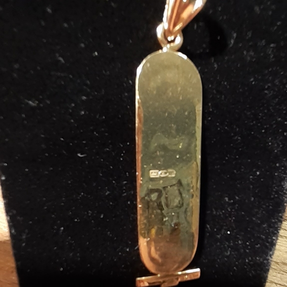 Yellow Gold Egyptian Heirogliphics pendant - Picture 2 of 2